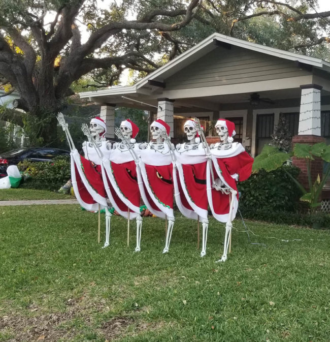 Neighbor's holiday decorations