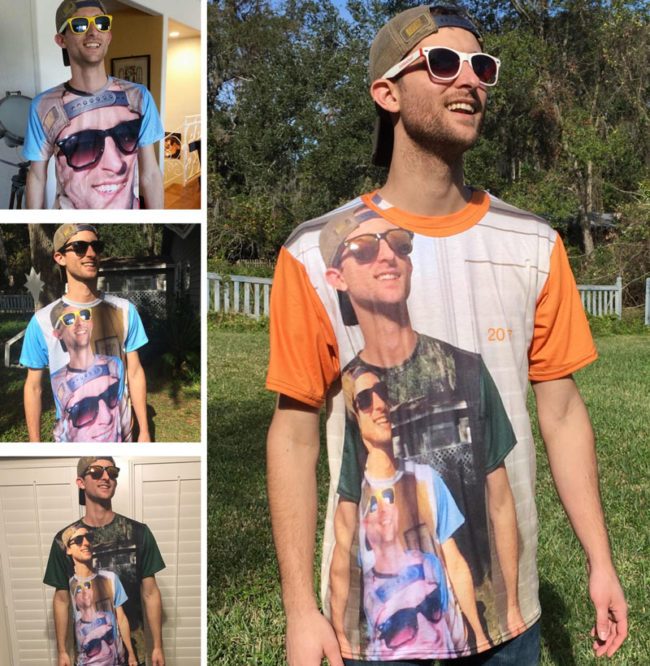 "Shirtception" My favorite gift every year from my brother. We're now at level 4