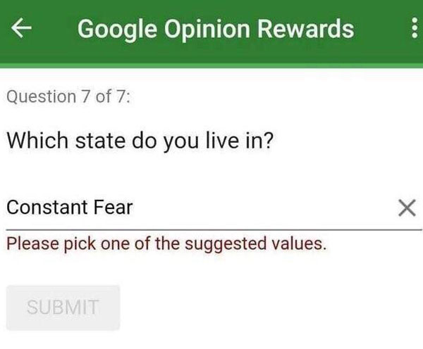 Which state do you live in?