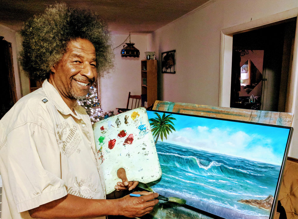 My father is the black Bob Ross