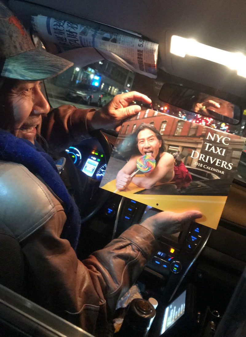 My cab driver tonight was so excited to share with me that he’d made the cover of the calendar. I told him I’d help let the world see
