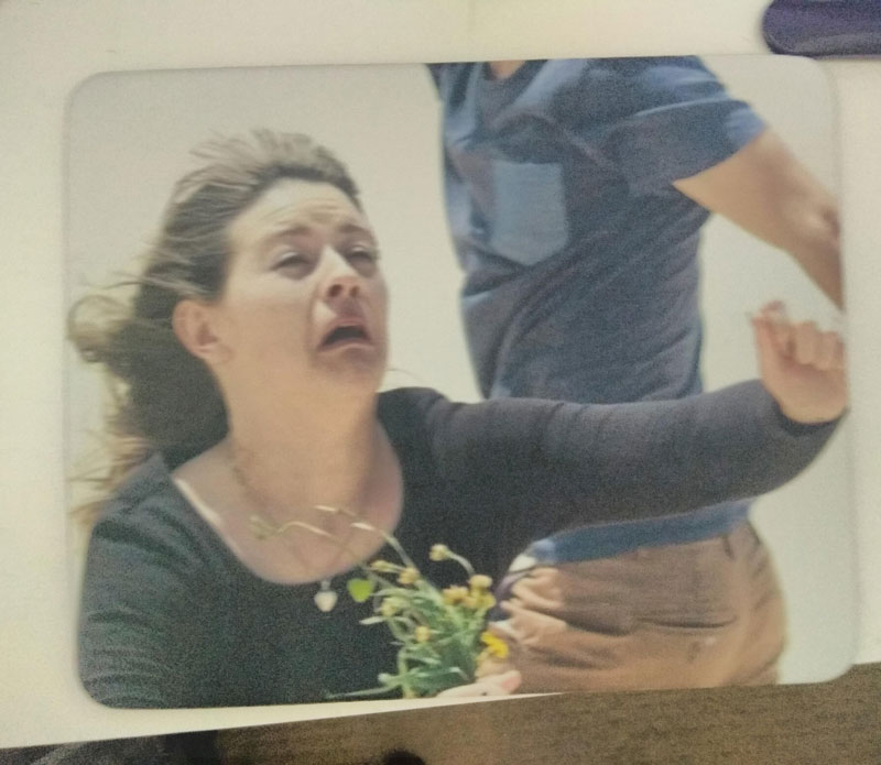 My girlfriend got me a mousepad with my favorite picture of her on it