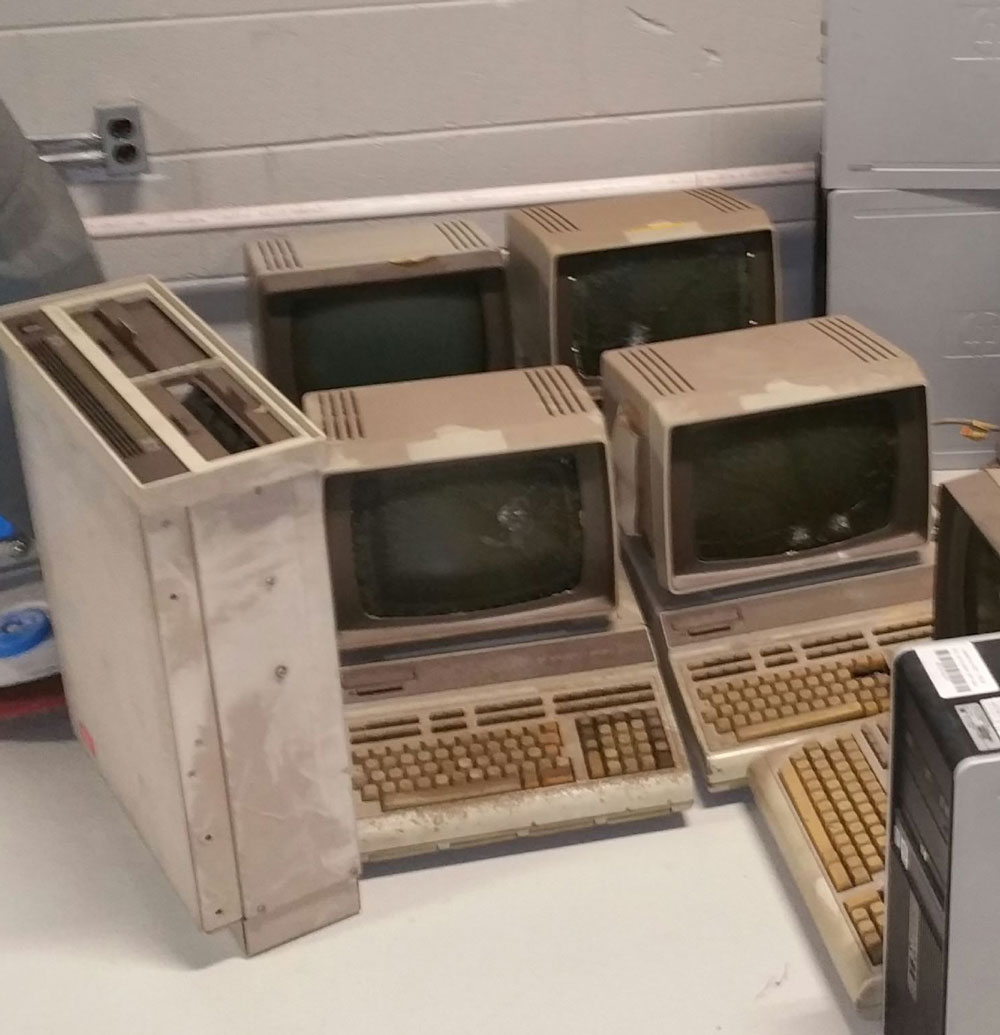 Today the company I work for decided to get rid of our old computers