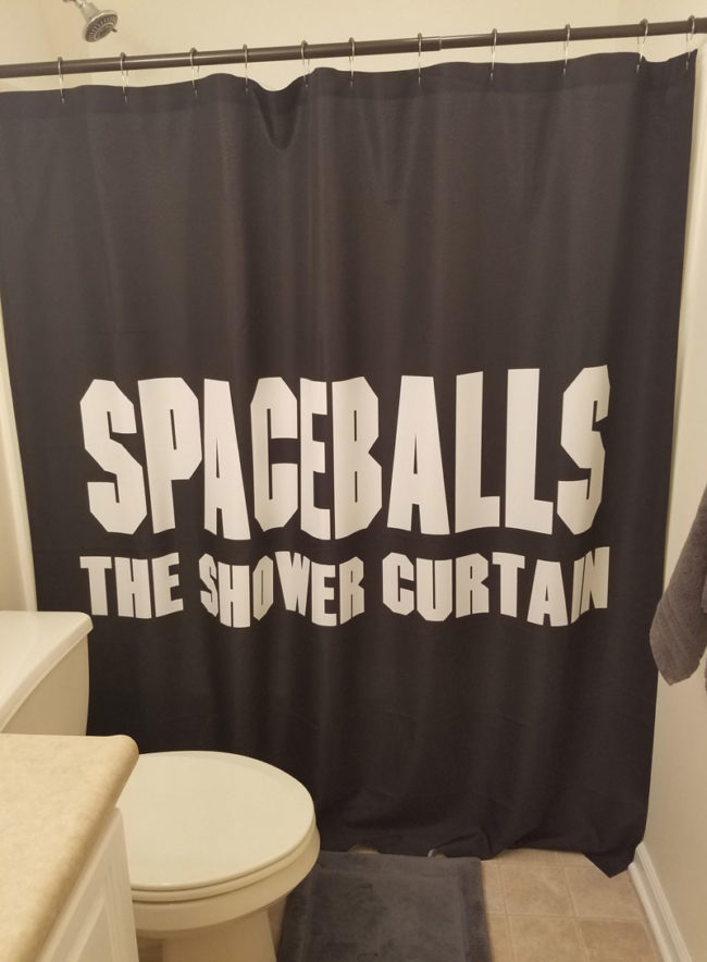 Here is the new shower curtain for my guest bathroom