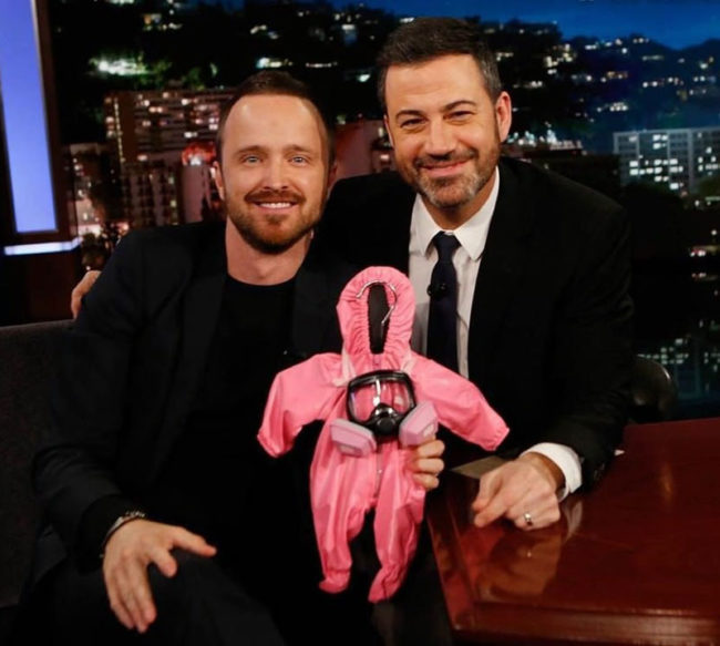 Aaron Paul got a special gift for his new baby