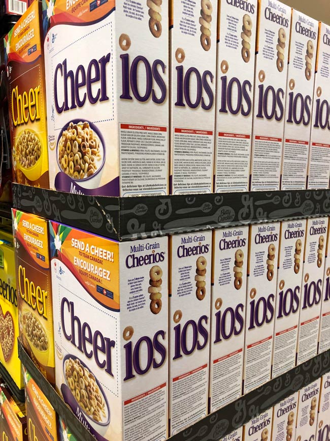 Cheerios now running iOS