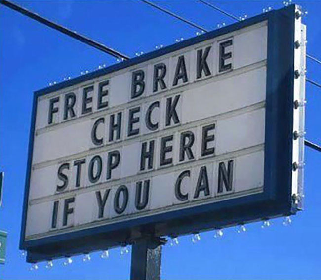 Free brake check
