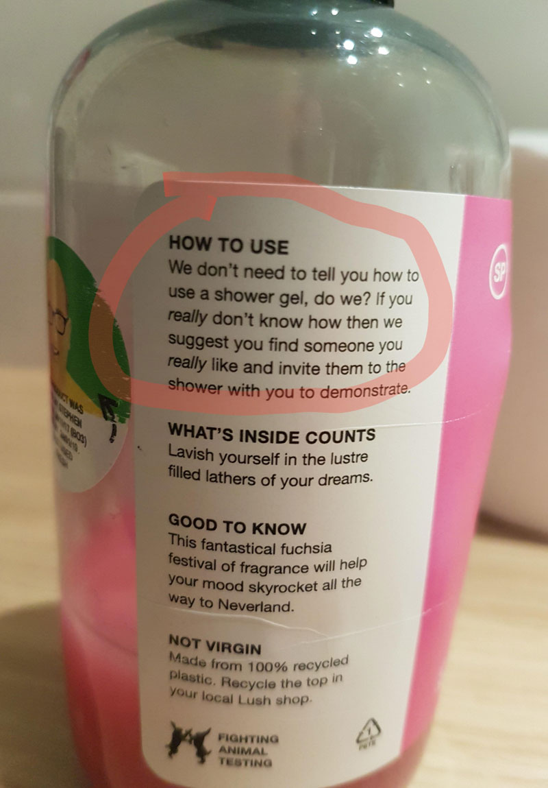 How do you use deals shower gel