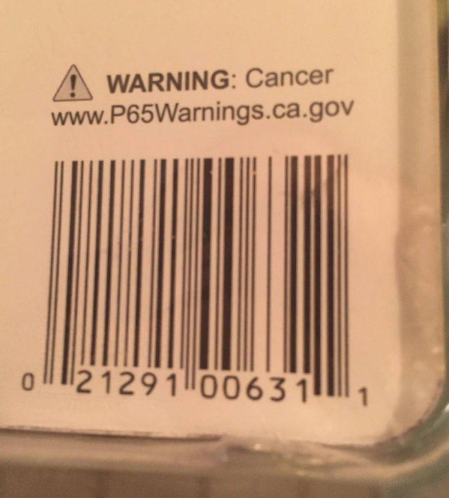 Ominously vague product warning
