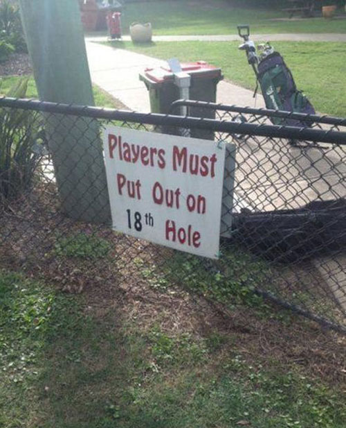 This why I always go mini golfing for 1st dates
