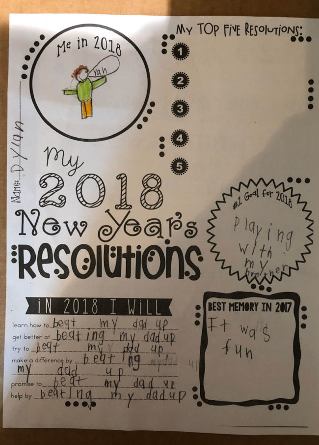 Pretty sure my 6-year-old’s final end goal this year is to kill me