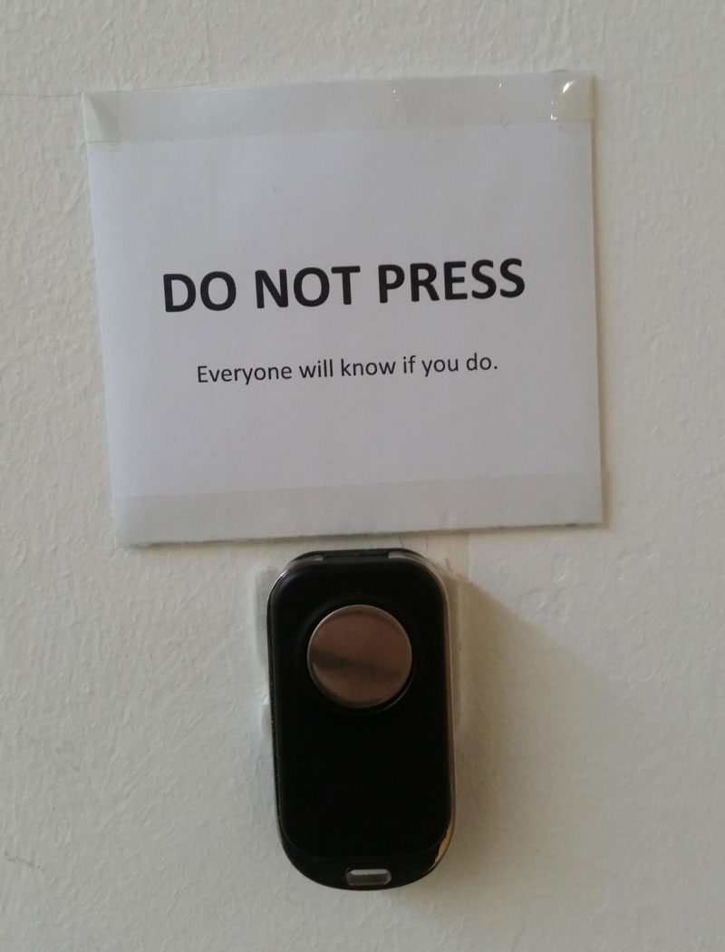 There's a mysterious new button at my place of work