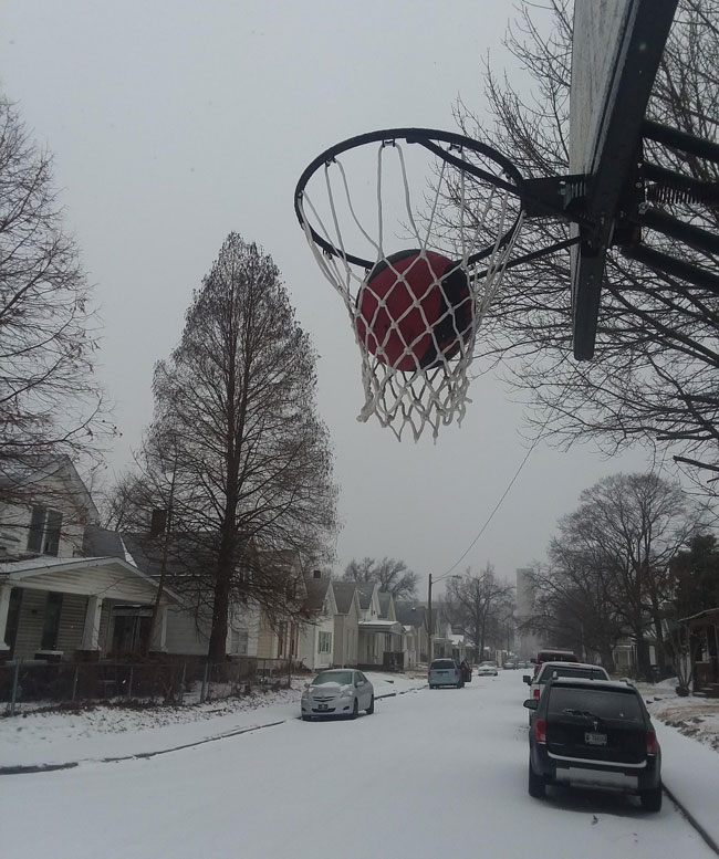 It's too cold to play basketball