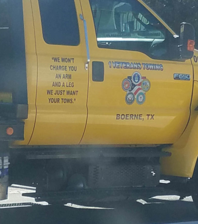  This towing company's slogan