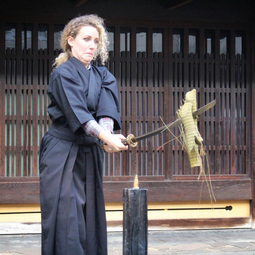 Go to the Samurai experience in Kyoto, they said. You'll learn to wield a sword like a badass, they said