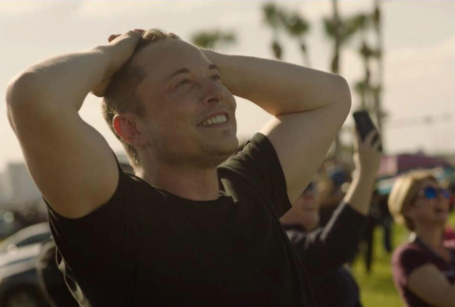 Find a partner that looks at you the way Elon Musk looks at his Falcon Heavy rocket