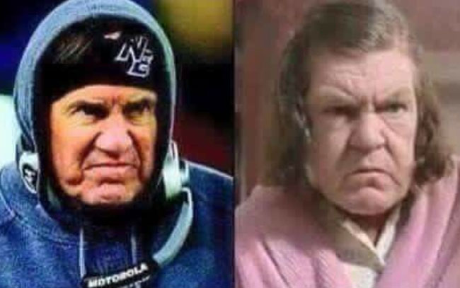 I can't look at Belichick now without thinking of the Goonies lady