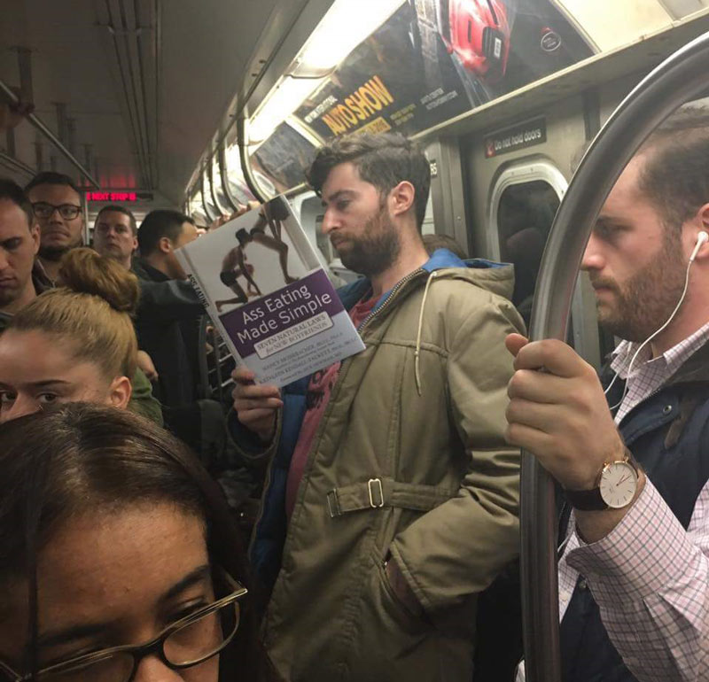 Just some casual NYC Subway reading