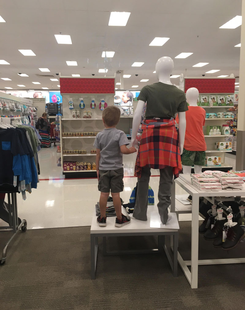 Lost my kid in Target, found him here