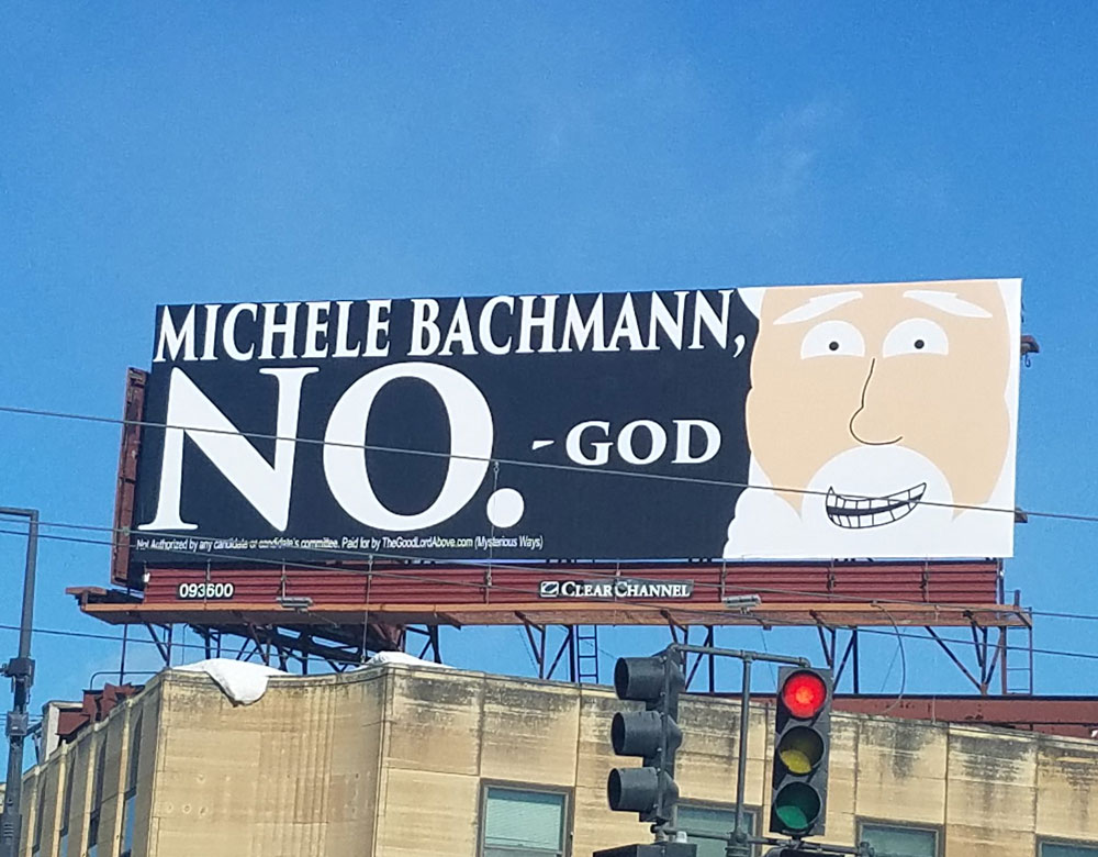 Michelle Bachman said she was waiting for a sign from God to run for Senate