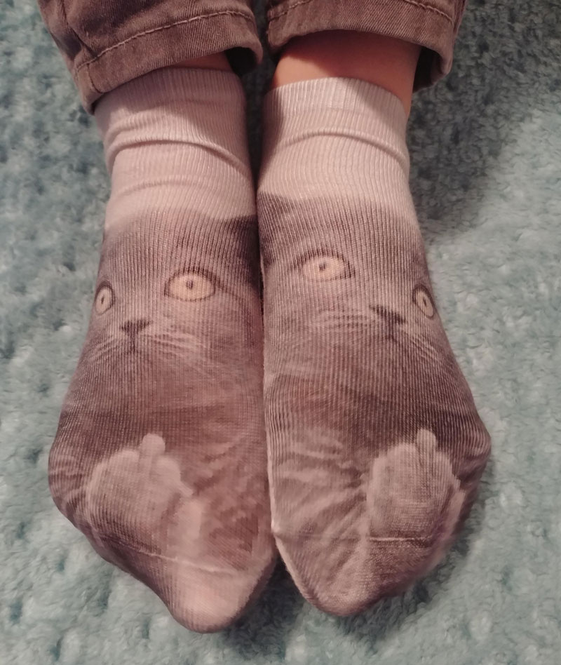 My girlfriend's new socks