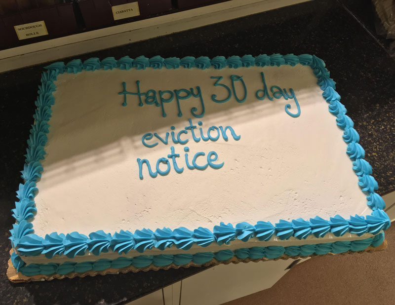 Cake I made for the evilest landlord ever