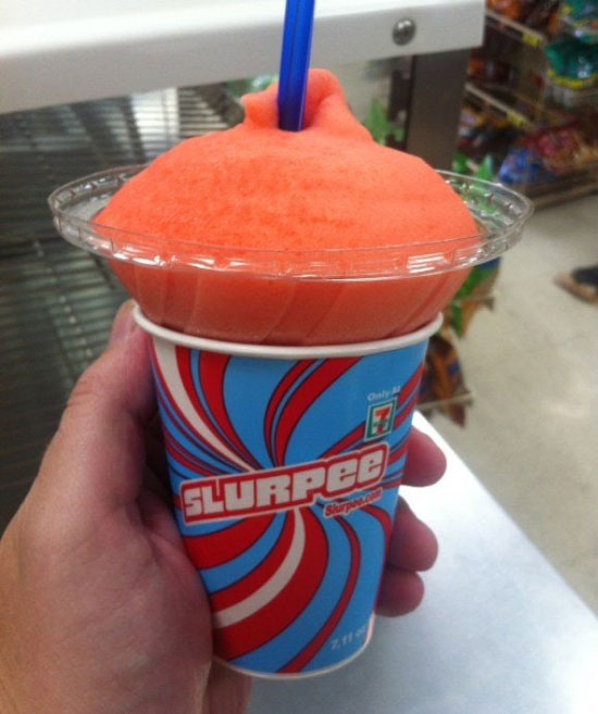 How to fill a Slurpee cup