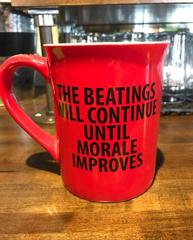 My boss’s coffee mug