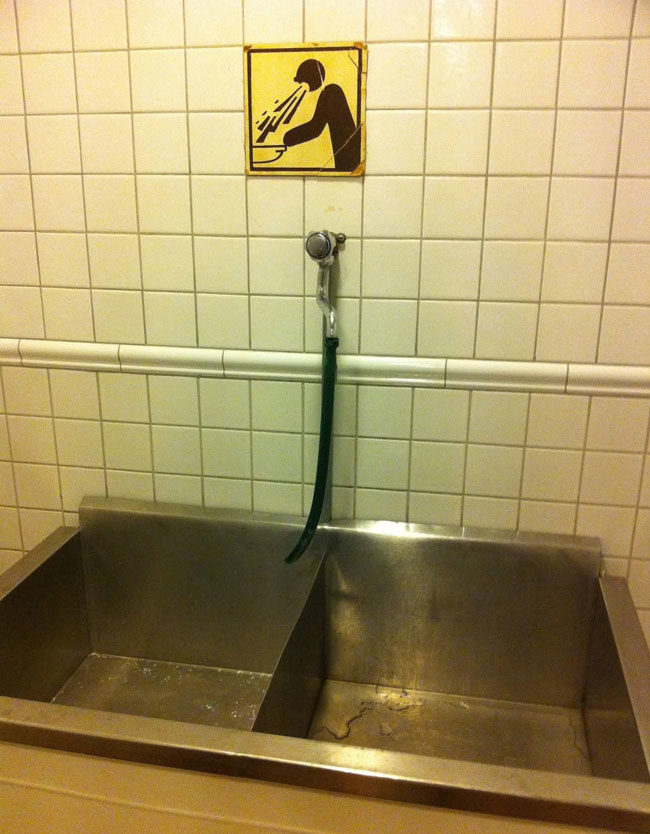 This Polish pub has a dedicated barf sink