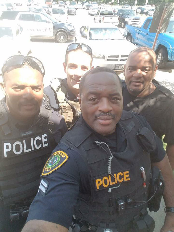 A criminal dropped their phone while running from the police. They took a selfie and told him it can be picked up at the county jail