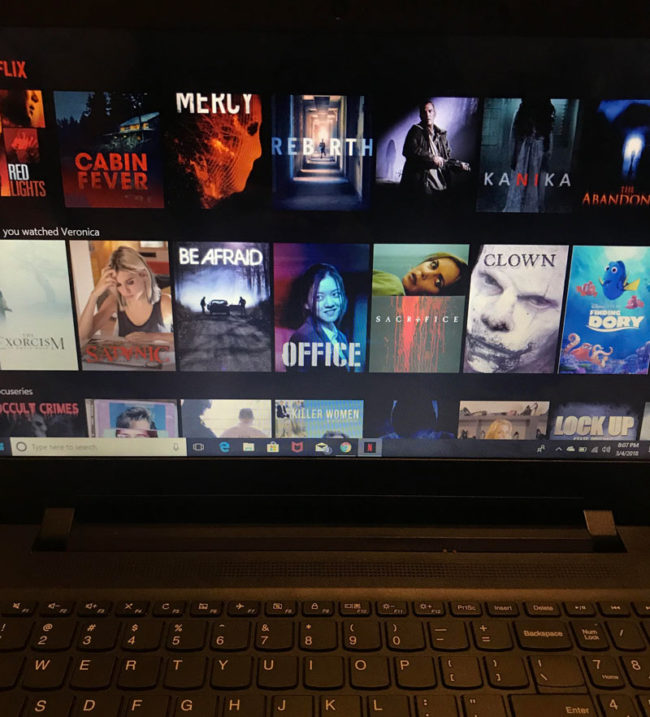 After watching the horror movie Veronica, Netflix had a few suggestions..