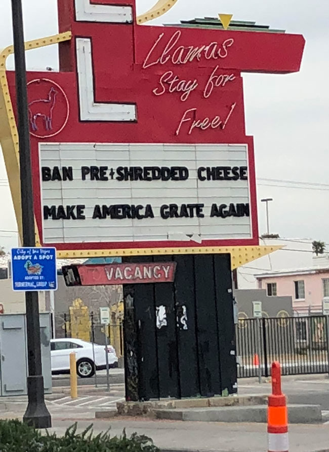 Ban pre-shredded cheese