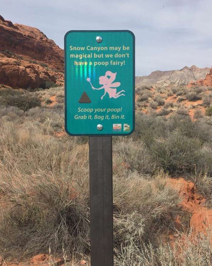 What kind of canyon doesn't have a poop fairy?