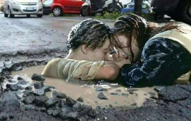 Streets in the Northeast US, now that the snow has melted..