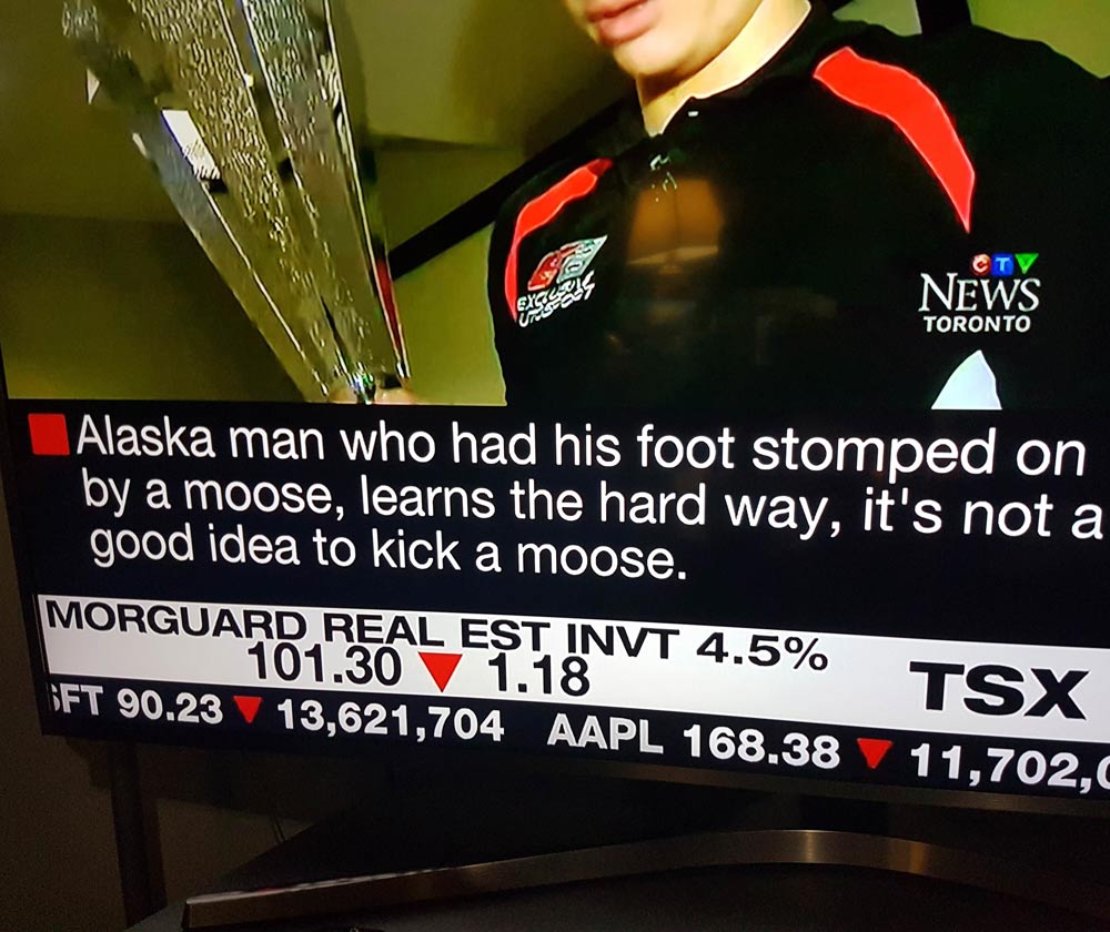 Canadian reporting at its finest