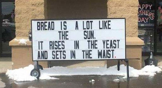 Bread is like the sun