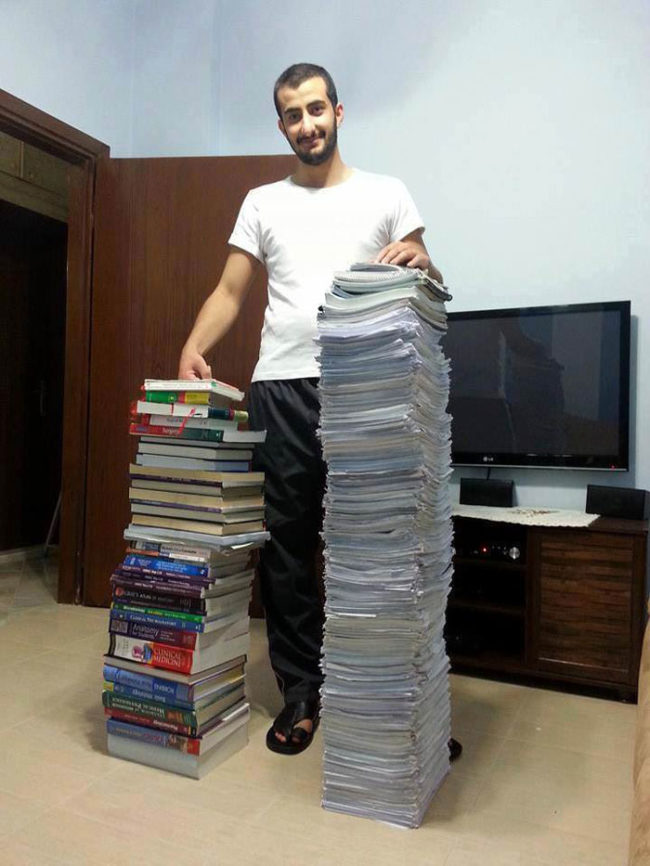 A medical student after six years of studying