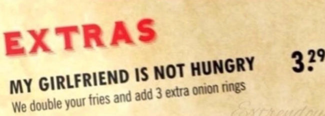 This should be on every menu