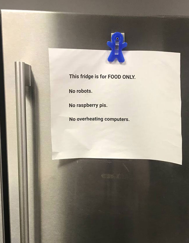 NASA break room problems are different than most. Taken today at Johnson Space Center