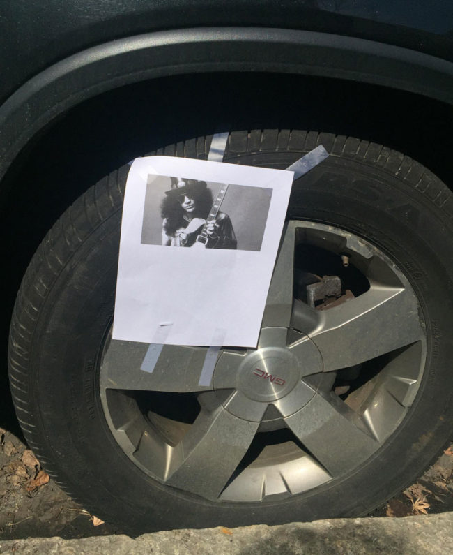My brother thought it would be a great idea to Slash people’s tires for April Fool’s Day