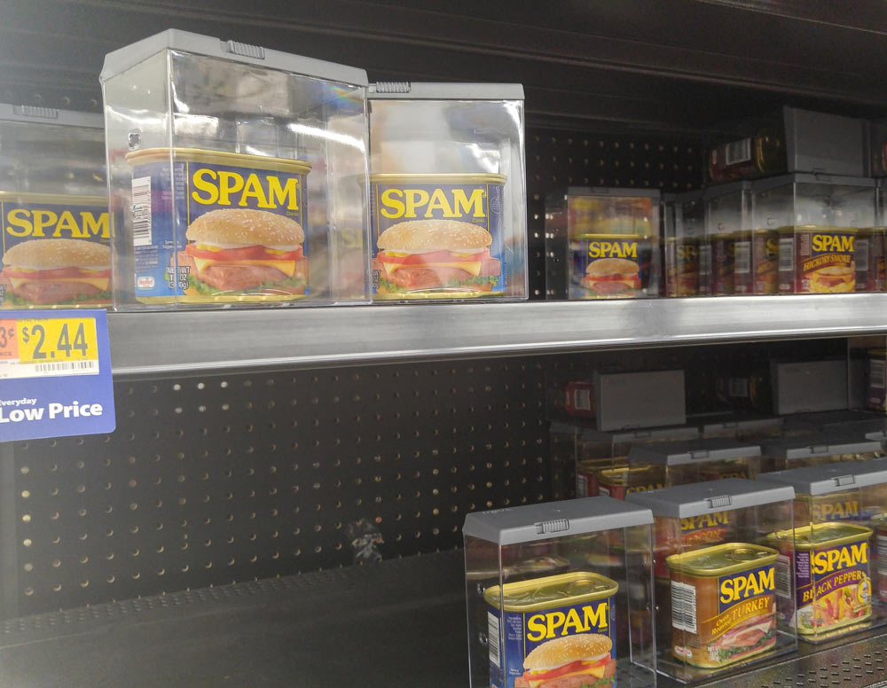 Spam theft in Hawaii is real