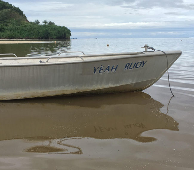 This boat in Fiji
