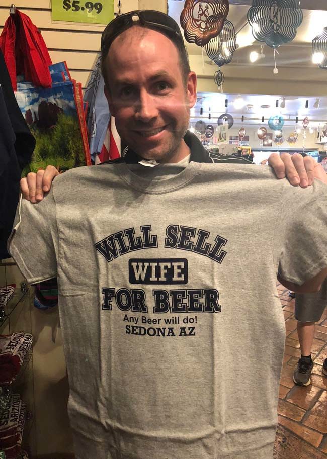 Found the perfect shirt for my honeymoon
