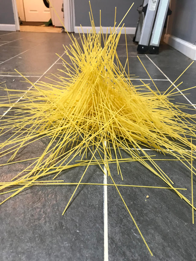 I dropped a box of spaghetti on the ground and accidentally graduated from art school