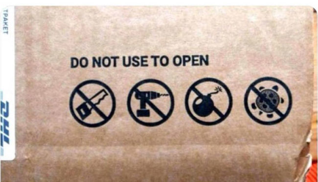 I'd rather not open the box if I can't use a turtle