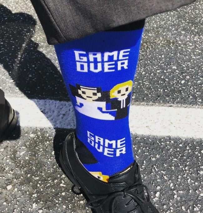 A friend of mine is a lawyer. He wore these to family court today
