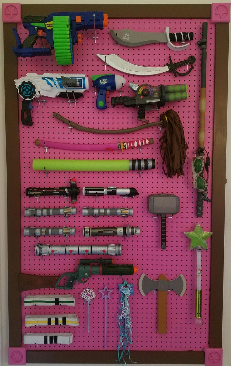What 6 year old little girl doesn't need a weapon rack