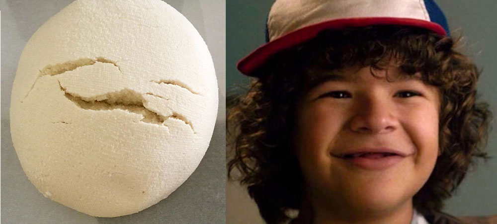 My bread dough looks like that kid from Stranger Things!