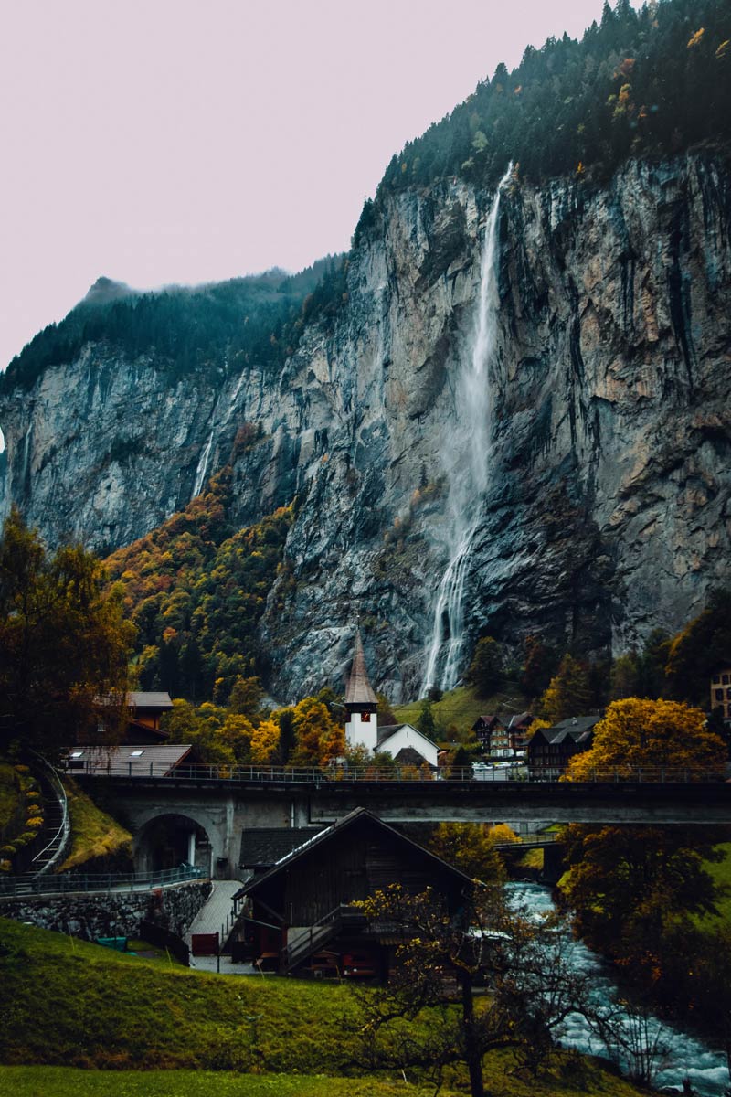 Lauterbrunnen Village in Switzerland