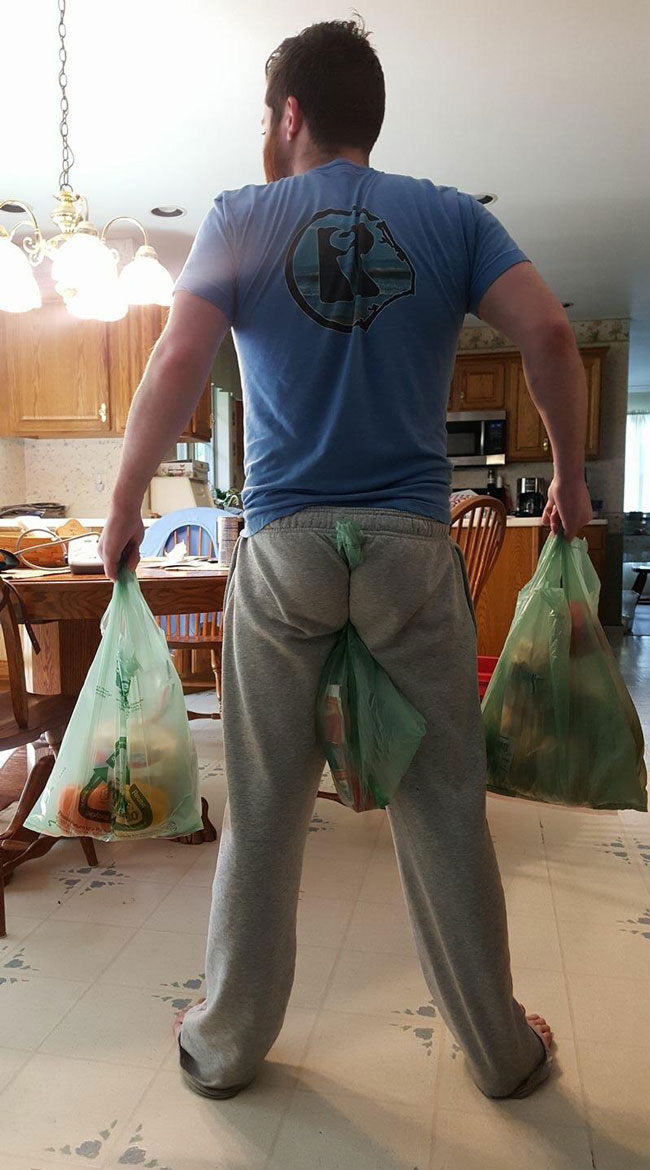 Real men only do it in one trip